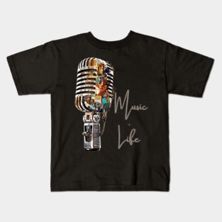 Music is Life Music Quotes Kids T-Shirt